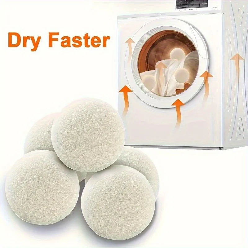 3-Pack Natural Dryer Balls – Cut Drying Time & Static Dryer Balls QXL