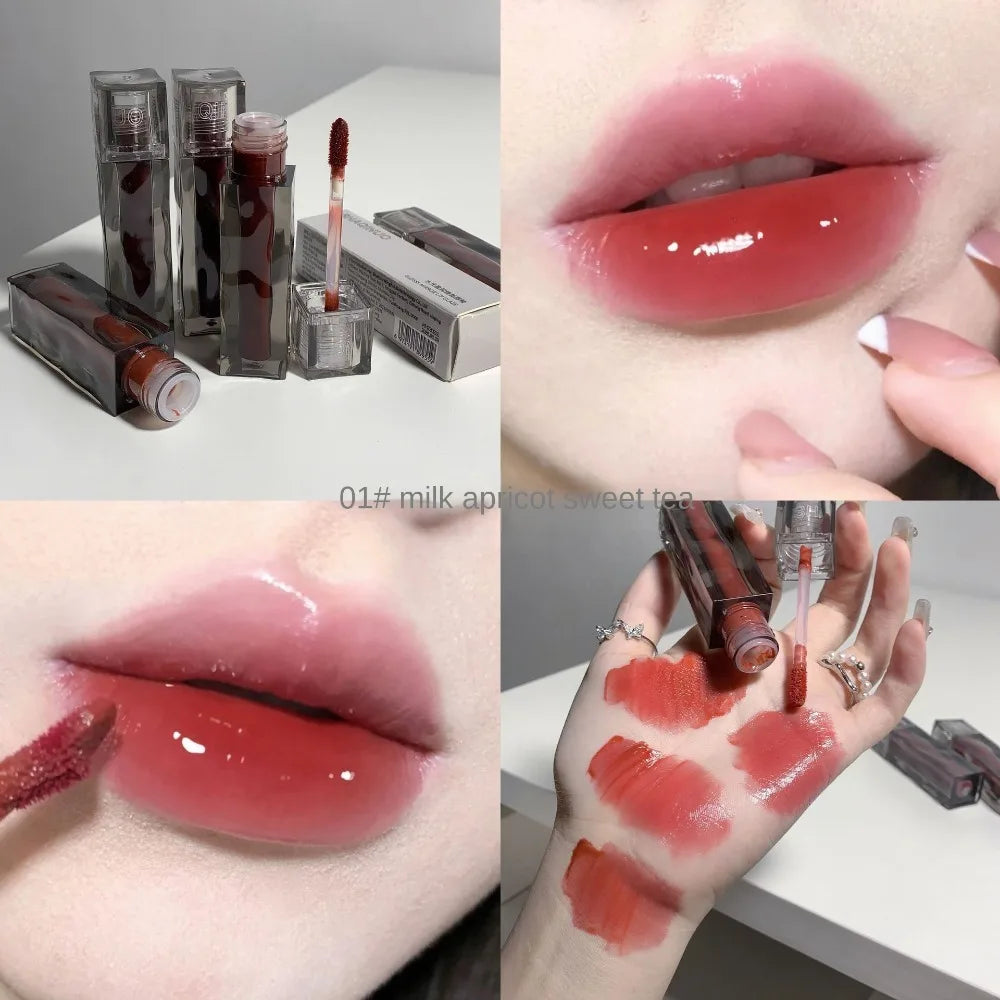 6-Color Lip Tint Gloss | Long-Lasting Non-Stick Lip Glaze Lip Tint Gloss QXL 01