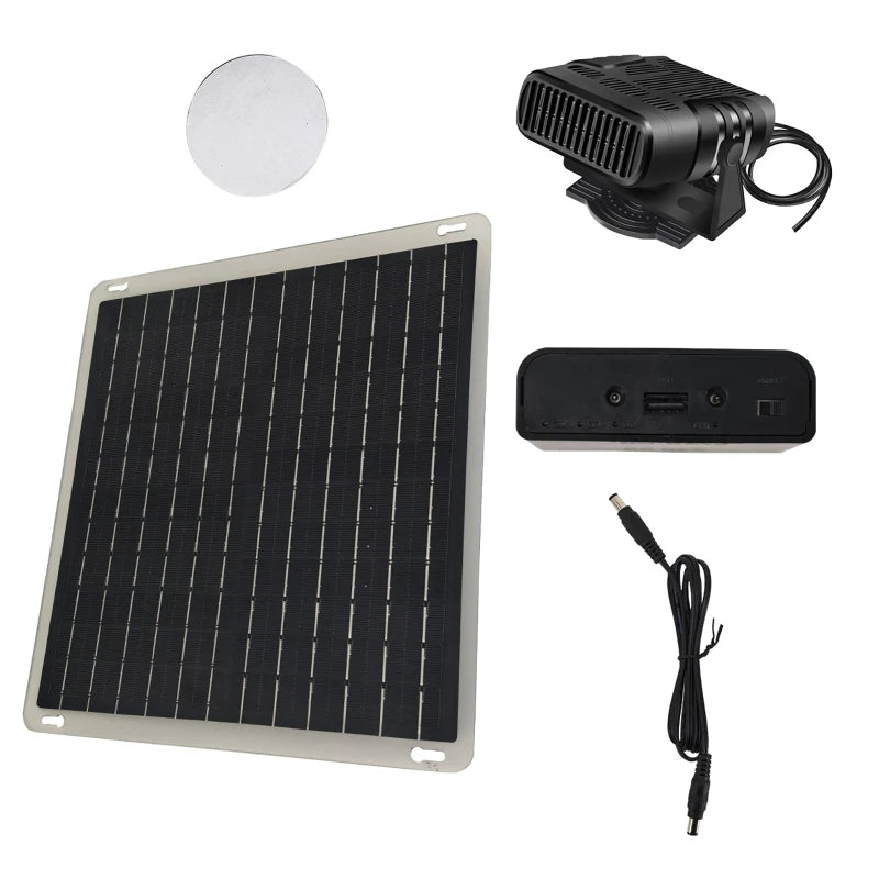12V 20W Solar Powered Portable Heater | Car, Camping & Pets Solar Car Heater QXL without battery