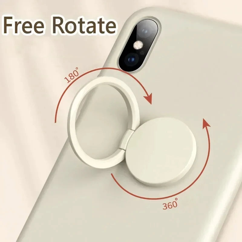 360° Rotating Ring Phone Holder & Magnetic Car Mount Grip Ring Phone Holder QXL
