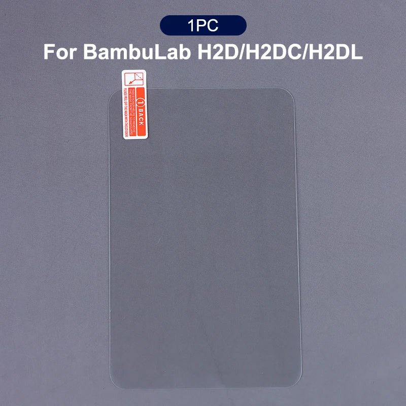 HD Tempered Glass Screen Protector for Bambu Lab 3D Printer 3D Printer Screen Protector QXL H2D 1pc