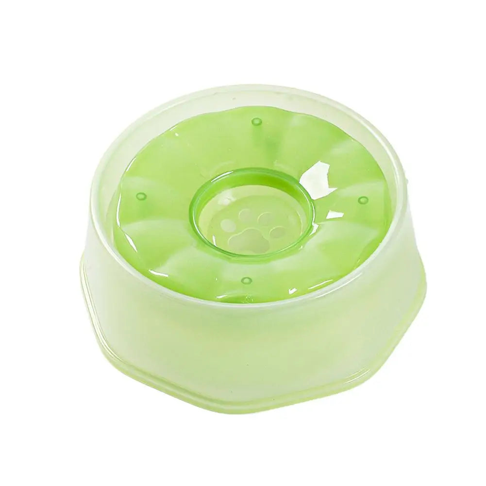 Floating Dog Water Bowl | Slow Feeder No-Slip Dispenser Pet Water Bowl QXL Green
