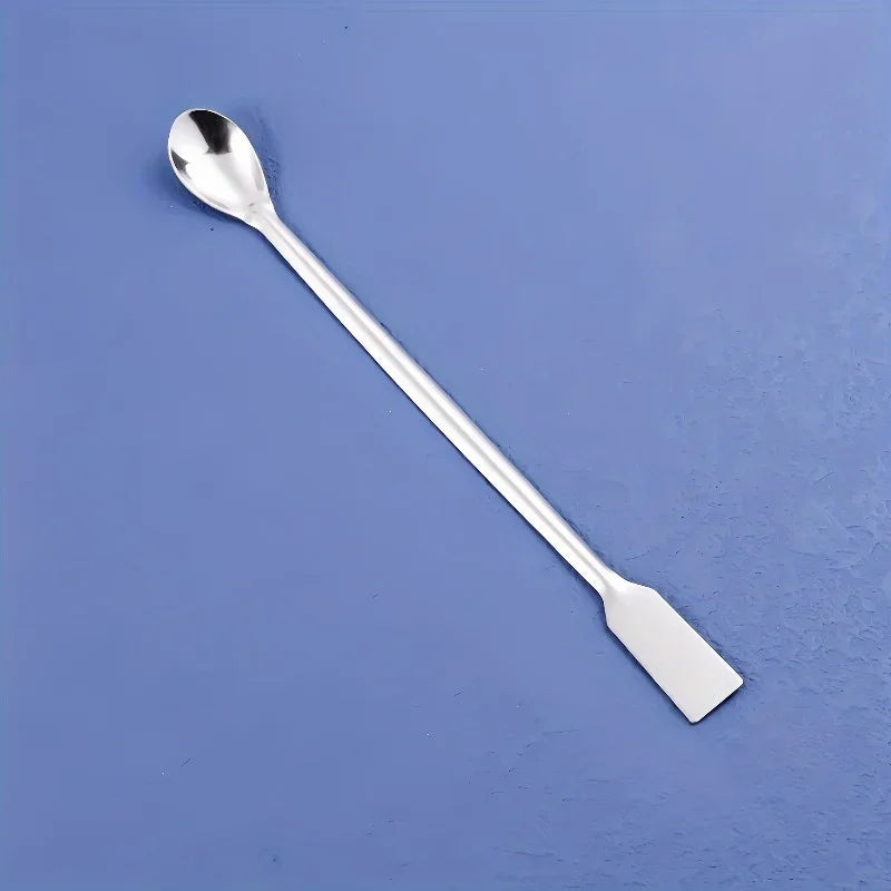 Double-Ended Stainless Steel Sampling Spoons – 2-Pack Lab & Kitchen Sampling Spoon Set QXL