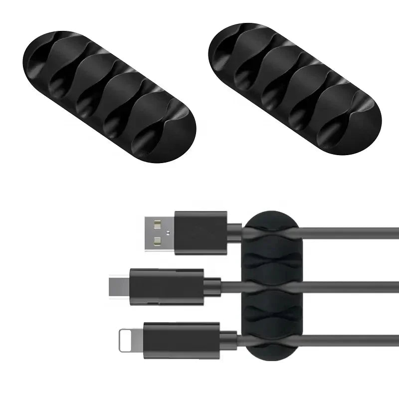 Silicone Self-Adhesive Cable Winder & Wire Management Clips Cable Management Clips QXL
