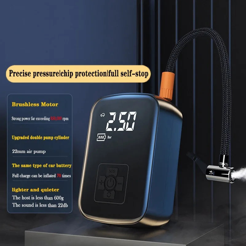 EAFC 150PSI Wired & Wireless Electric Tire Inflator Pump Tire Inflator Pump QXL