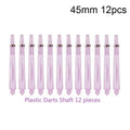 12-Pack Plastic Dart Stems 35mm & 45mm | 4.5mm O-Ring Shafts Dart Shaft Set QXL 45mm Purple