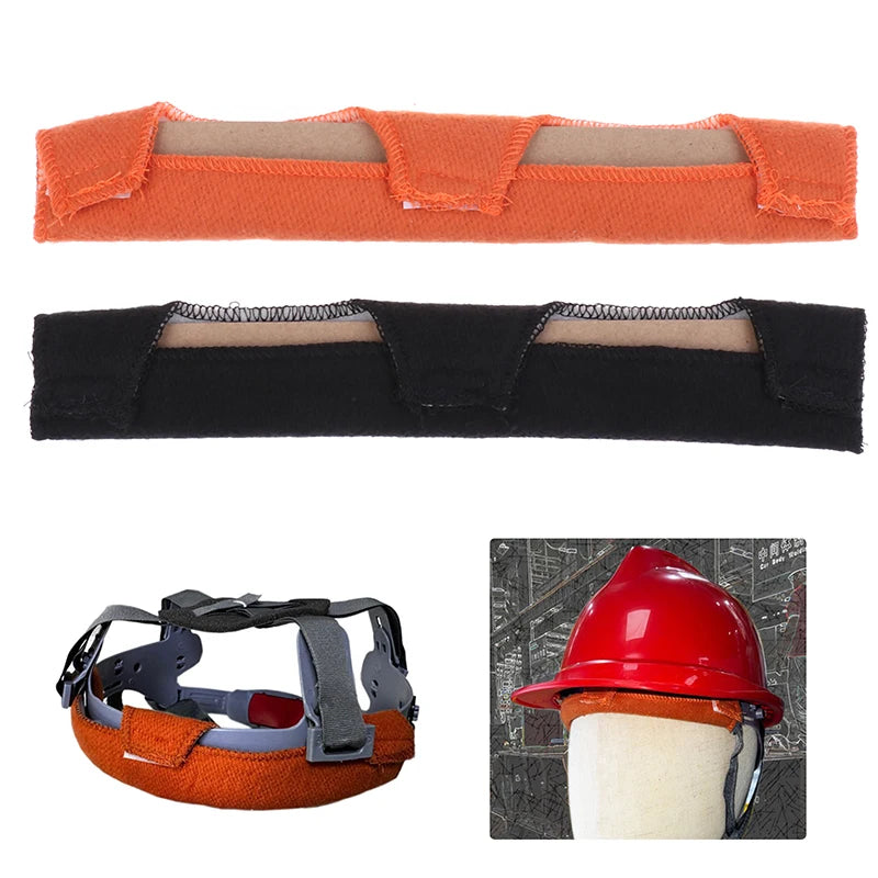 2-Pack Hard Hat Sweatband Liner | Flame-Retardant Cotton Helmet Sweatband Liner QXL