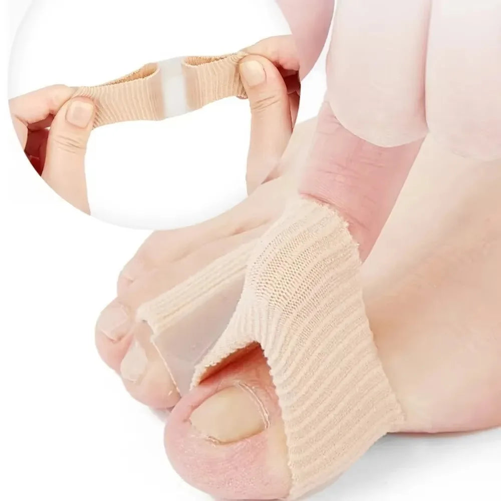 Silicone Two-Toe Separator & Straightener | Toe Corrector Toe Separator QXL