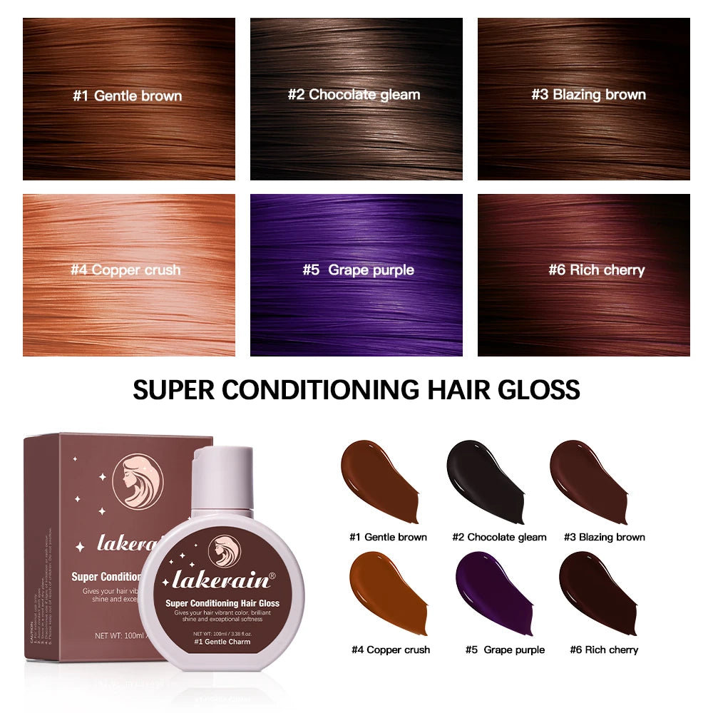 ibcccndc Hair Gloss Glaze | Color Boost & Deep Conditioning Hair Gloss Treatment QXL