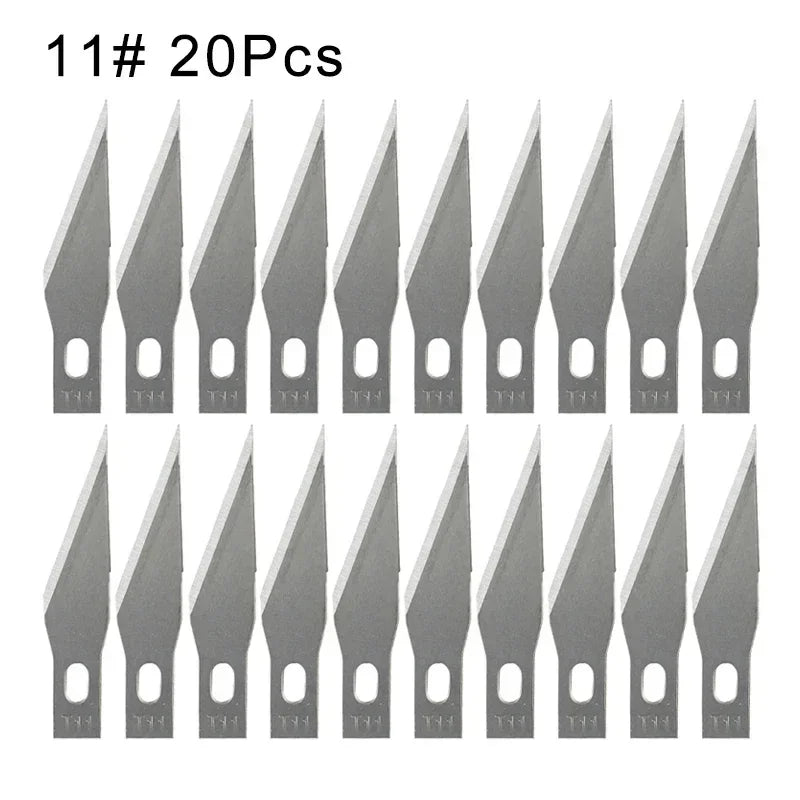 Replacement Scalpel Blades – Wood Carving & Engraving | 20–100 Pc Craft Knife Blades QXL M264 20pcs
