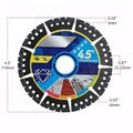 3-Pack Diamond Cutting Blades | Angle Grinder Multi-Material Diamond Cutting Blades QXL 3pcs