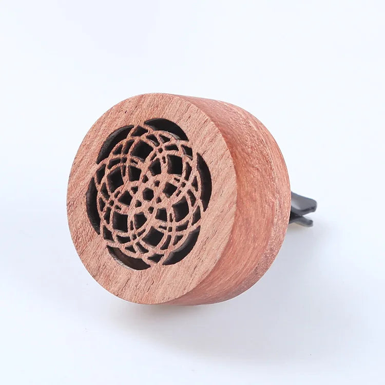 Solid Wood Car Air Vent Essential Oil Diffuser Clip Car Vent Diffuser QXL torus