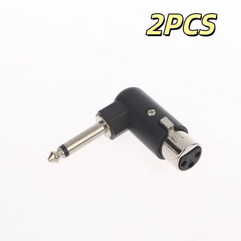 XLR to 6.35mm Balanced Audio Adapter | 3-Pin Male/Female Audio Adapter QXL Female to Male 2pcs