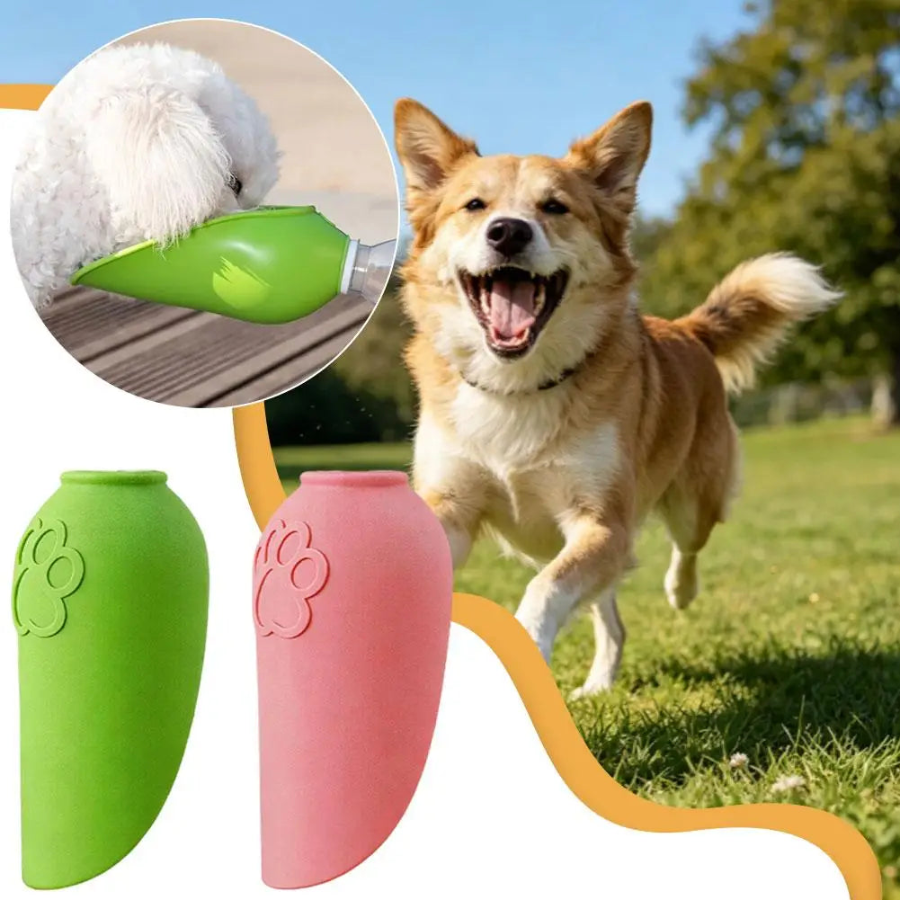Portable TPR Dog Travel Water Bottle Sleeve | 2-Pack Pet Travel Water Bowl QXL