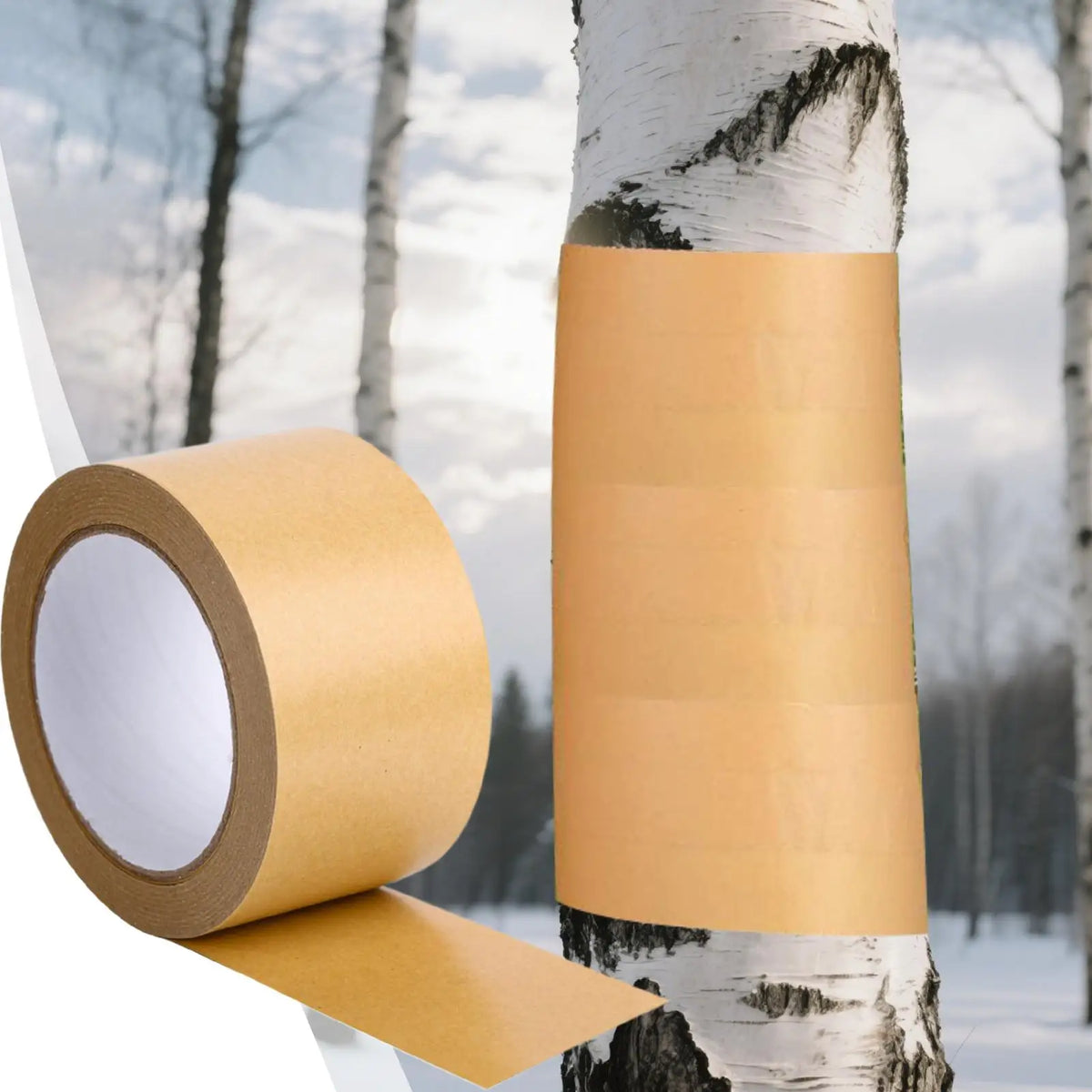 Sticky Tree Barrier Tape | Kraft Paper Tree Wrap 5cm × 50m Tree Barrier Tape QXL