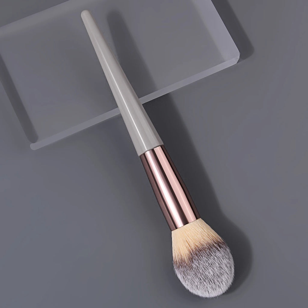 KOSSHOW Large Blush Brush – Tri-Color Gradient Bronzer Highlighter Blush Makeup Brush QXL