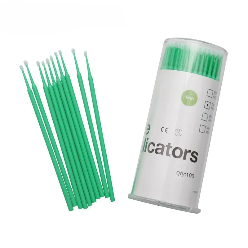 100-Pack Disposable Micro Brushes | Lash Extension Applicators Disposable Micro Brushes QXL