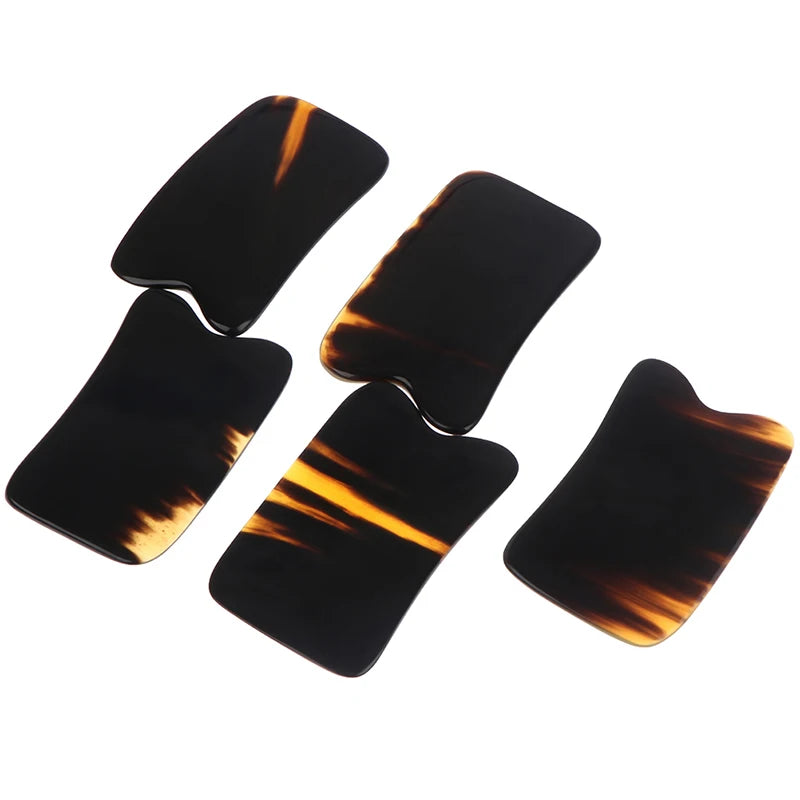 Natural Horn Gua Sha Board | Traditional Scraping Massage Tool Gua Sha Massage Tool QXL
