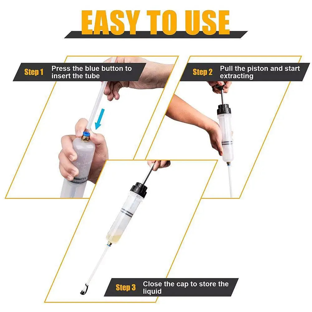 200/500cc Hand Vacuum Oil Fluid Extractor & Injector Pump Oil Extractor Pump QXL