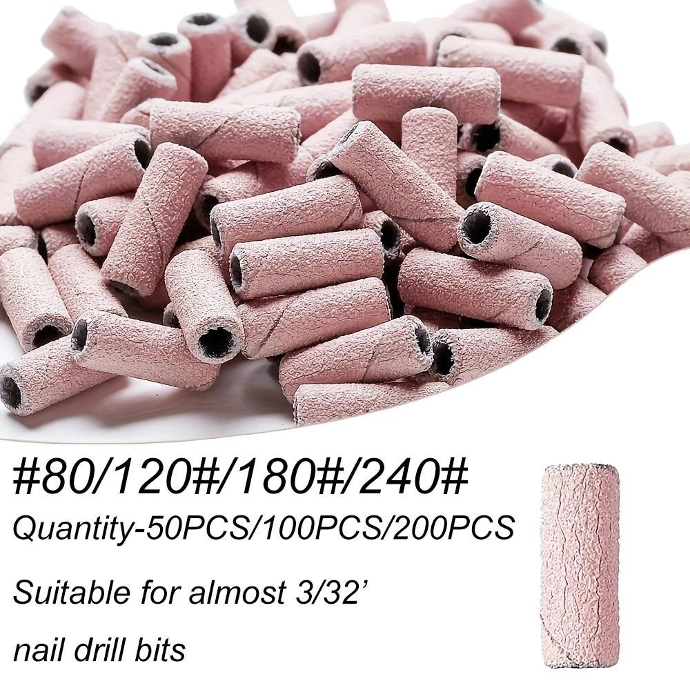 3mm Mini Sanding Bands & Mandrel | 80–240 Grit Nail Drill Set Nail Sanding Bands QXL