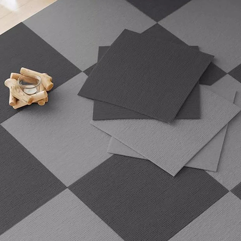 10-Pc Self-Adhesive Carpet Tiles | Anti-Slip Patchwork Floor Mats Carpet Tiles QXL