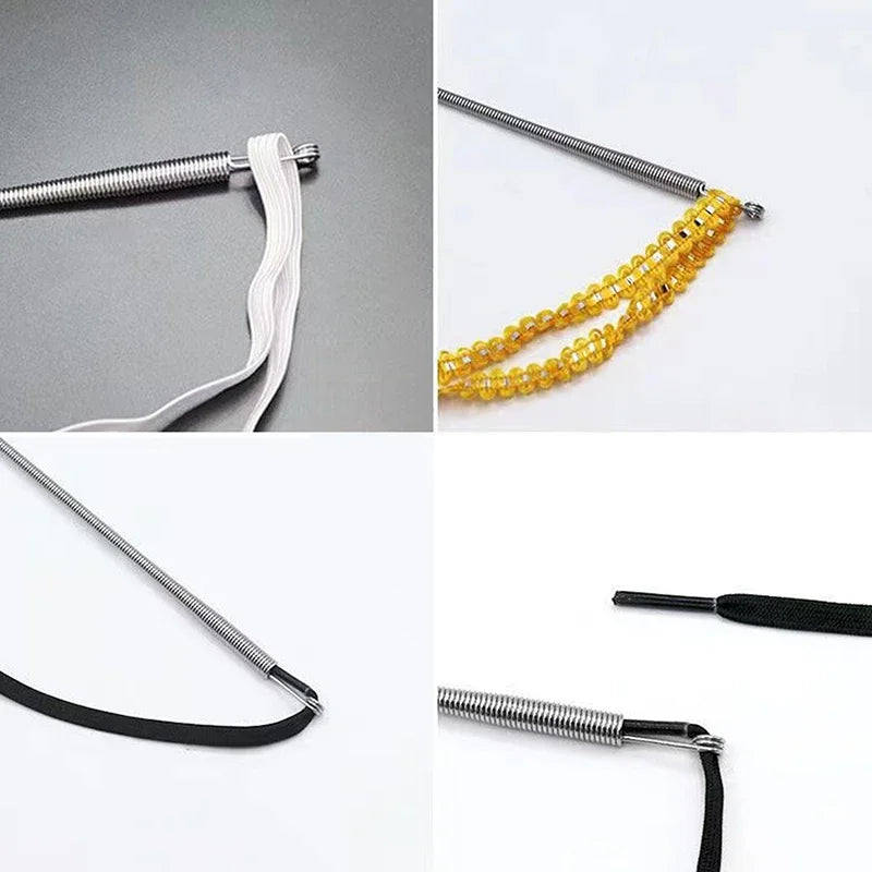 Flexible Drawstring Threader | Spring Steel Wire Stringing Tool Drawstring Threader Tool QXL