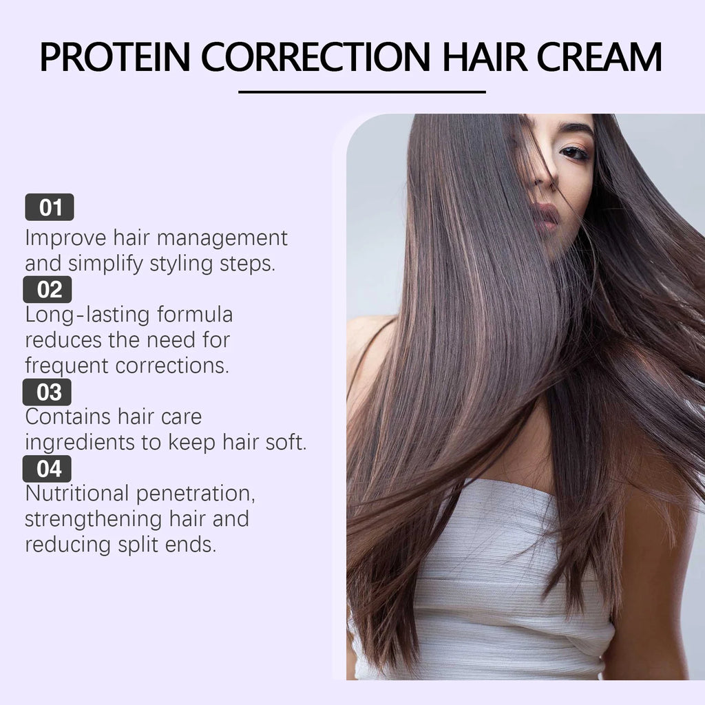 HOEGOA Keratin Hair Smoothing Cream | Frizz Control 250g Keratin Hair Cream QXL