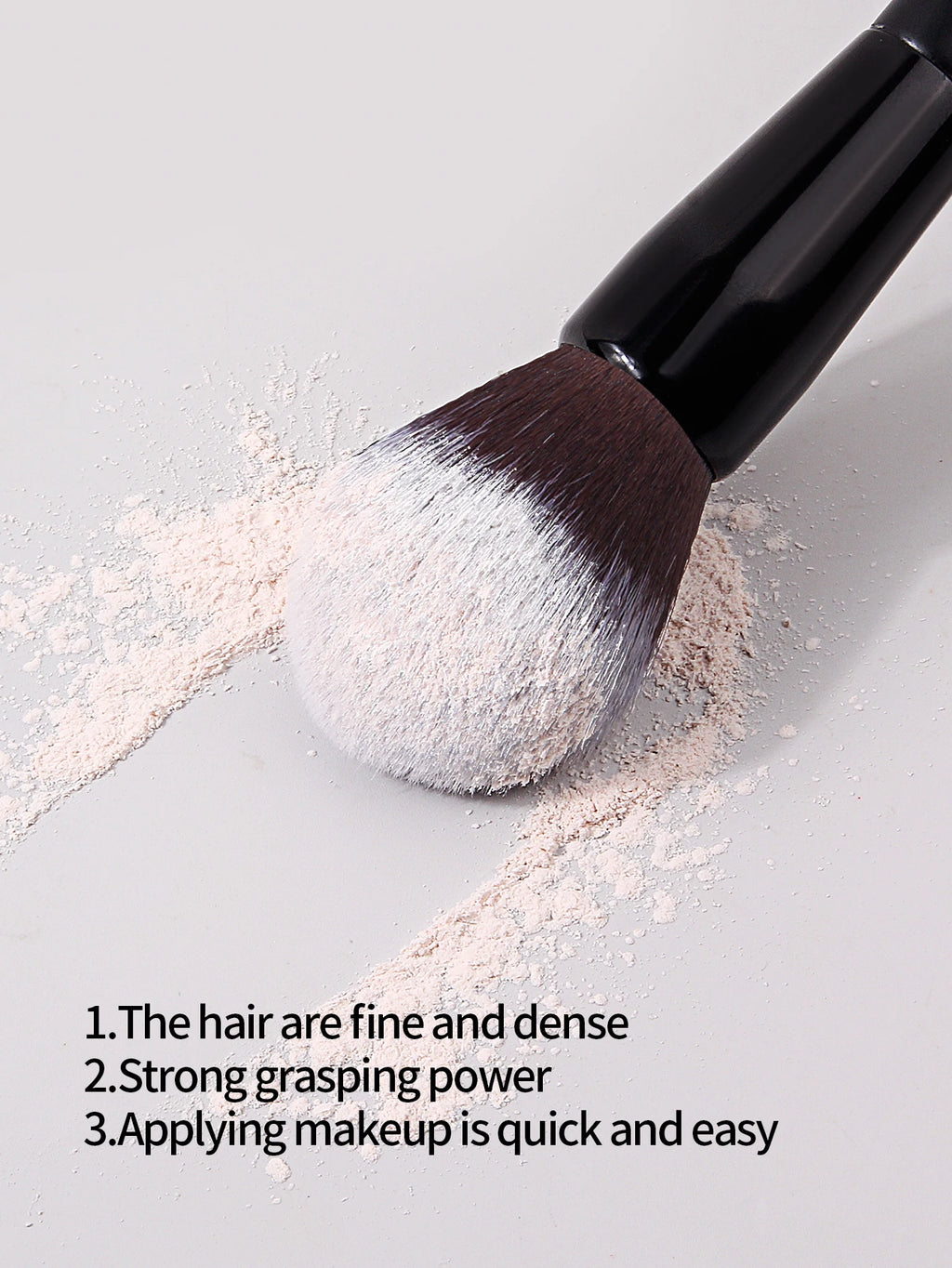 Wooden Handle Soft Powder & Blush Makeup Brush | Multi-Use Makeup Brush QXL