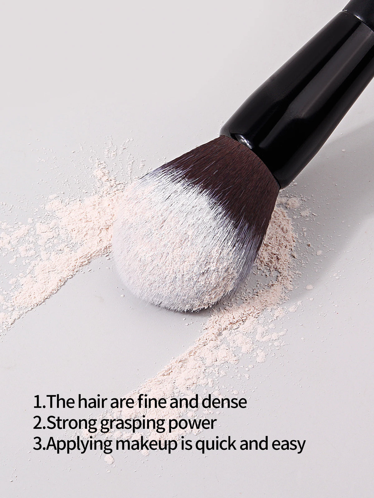 Wooden Handle Soft Powder & Blush Makeup Brush | Multi-Use Makeup Brush QXL