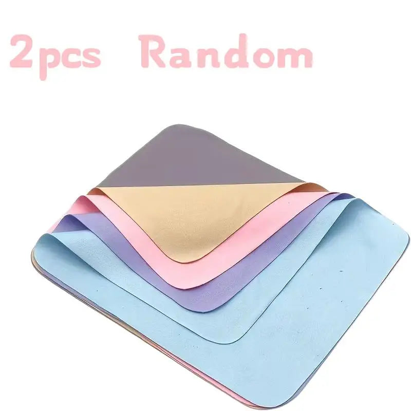 Anti-Static Microfiber Cloths for Glasses, Screens & Cameras Microfiber Cleaning Cloth QXL 2pcs Random