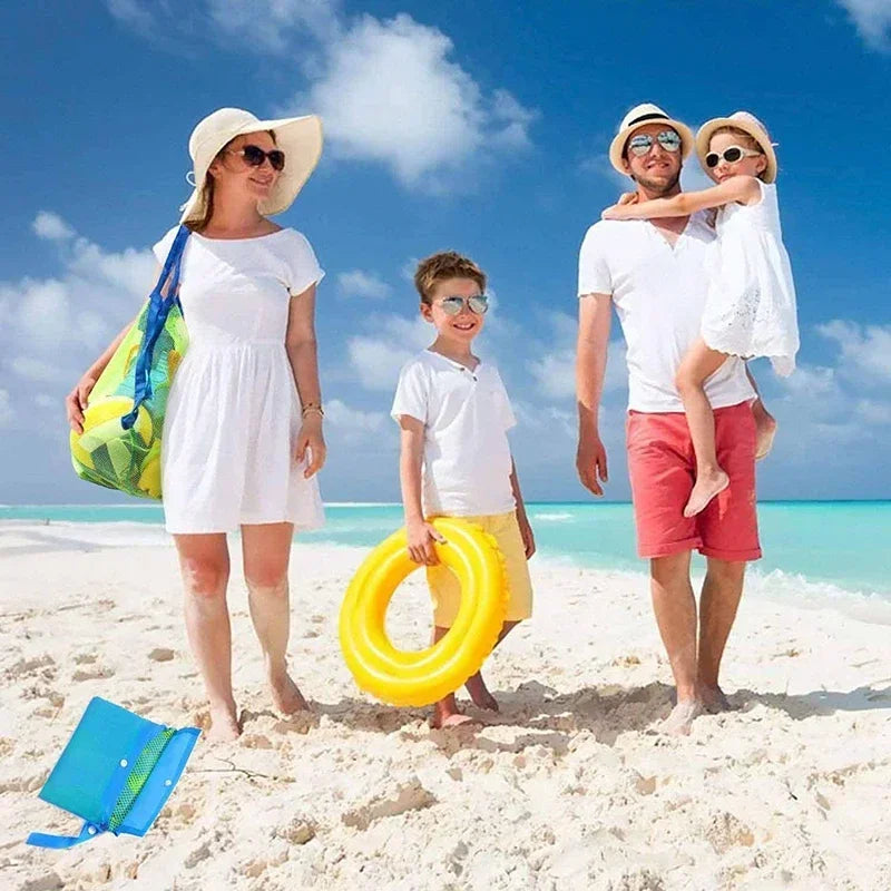 Large Mesh Beach Bag – Sand-Free Tote for Towels & Toys Mesh Beach Tote QXL