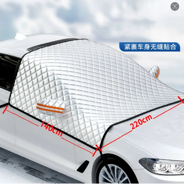 Car Windshield Cover – Snow, Ice, Frost & UV Sun Protector Car Windshield Cover QXL Half-cover style