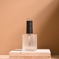 15ml Frosted Square Glass Nail Polish Bottle with Brush Nail Polish Bottle QXL Black 15ML Glass