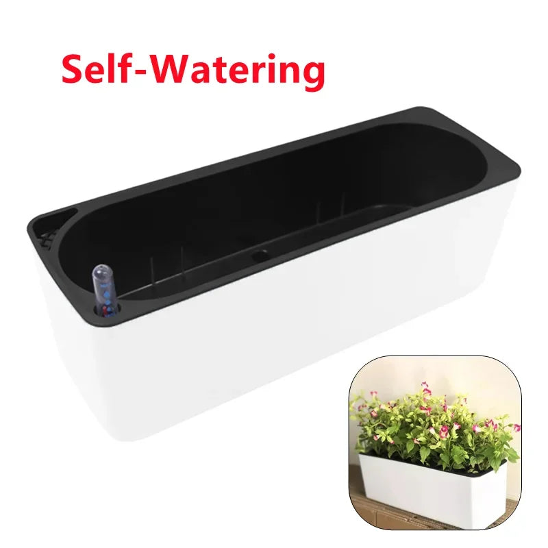 Rectangular Self-Watering Planter & Water Level Indicator Self-Watering Planter QXL