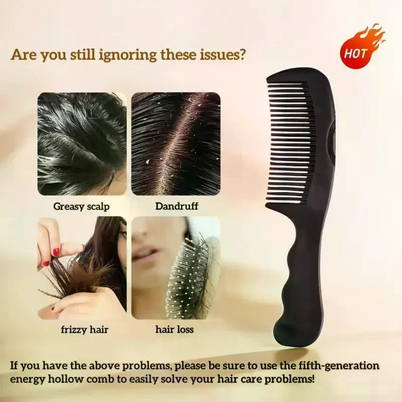 Scalp Massage Comb | Hollow Tooth Dandruff Removal Hairbrush Scalp Massage Comb QXL