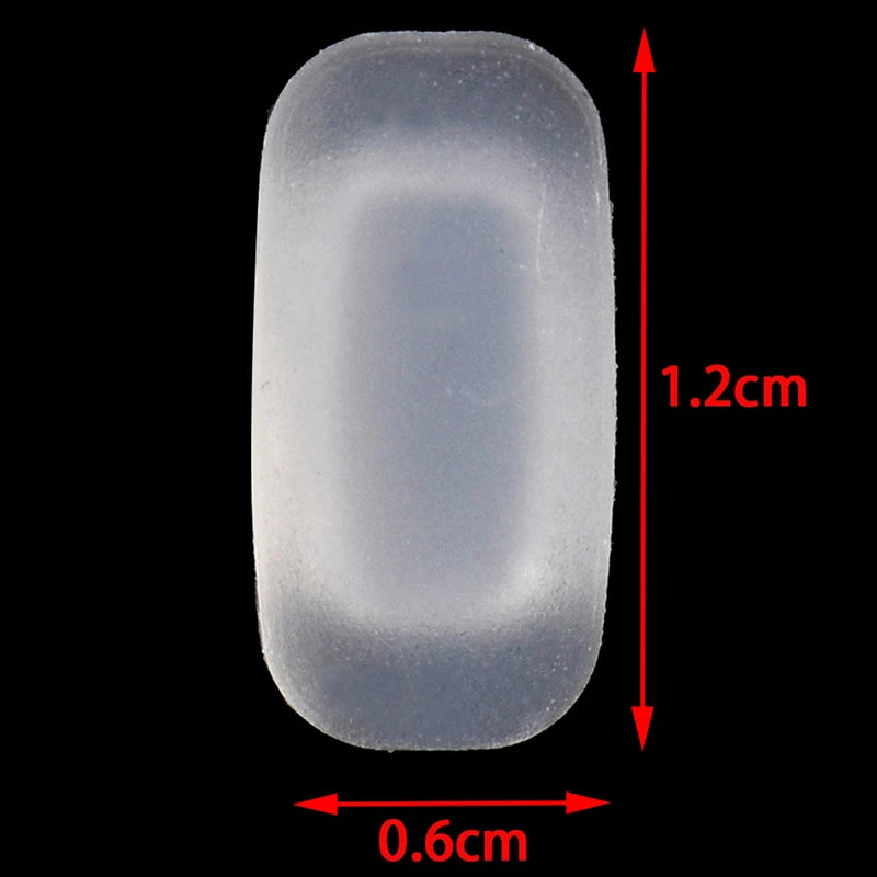 5-Pack Soft Silicone Rectangle Nose Pads for Glasses & Sunglasses Eyeglass Nose Pads QXL onesize