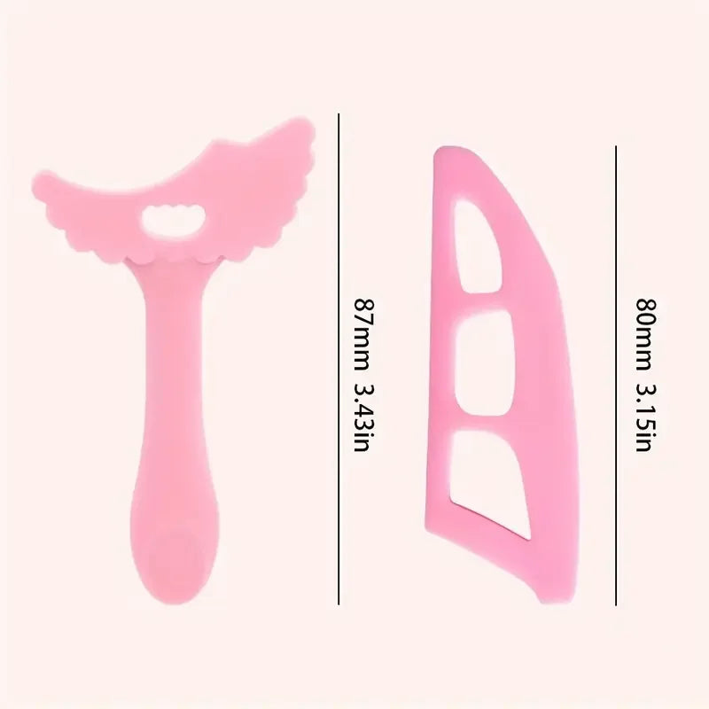 3-Piece Silicone Makeup Stencils | Wing, Liner & Lip Aid Makeup Stencil Set QXL