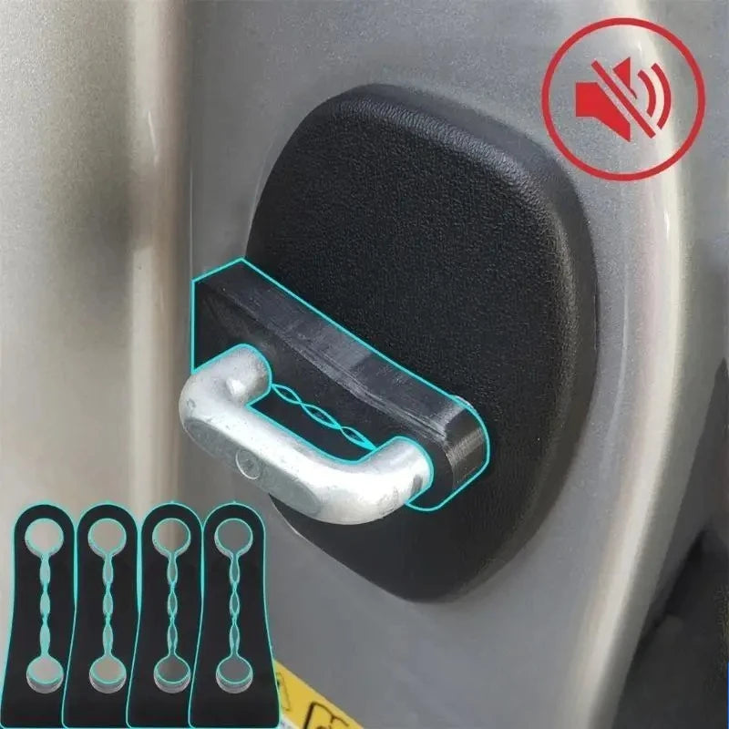 4-Pack Car Door Lock Damper Buffers | Rubber Sound Deadener Door Lock Damper QXL