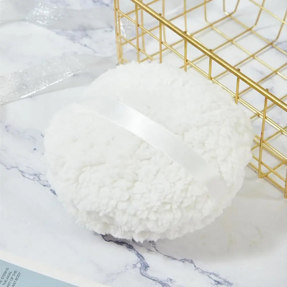 Extra Large Long Plush Powder Puff – Body & Face Applicator Powder Puff Applicator QXL