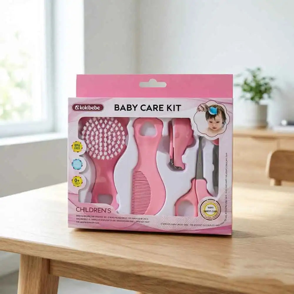 5-Piece Baby Grooming Kit – Soft Brush, Comb & Nail Set Baby Grooming Kit QXL
