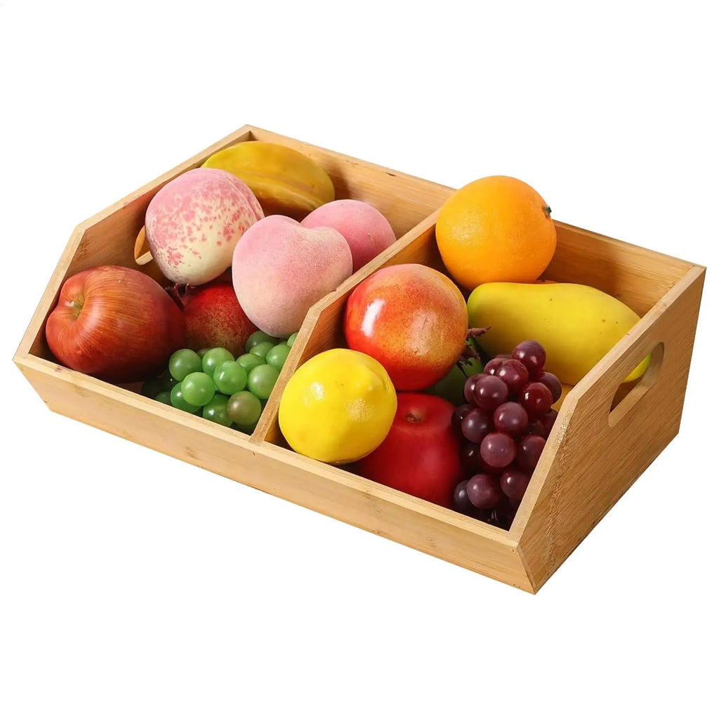 Stackable Wooden Pantry Storage Bins | Kitchen Organizer Pantry Storage Bin QXL