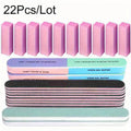 22-Pc Nail File & Manicure Set | Buffer, Cuticle & Pedicure Tools Nail Manicure Set QXL 22pc