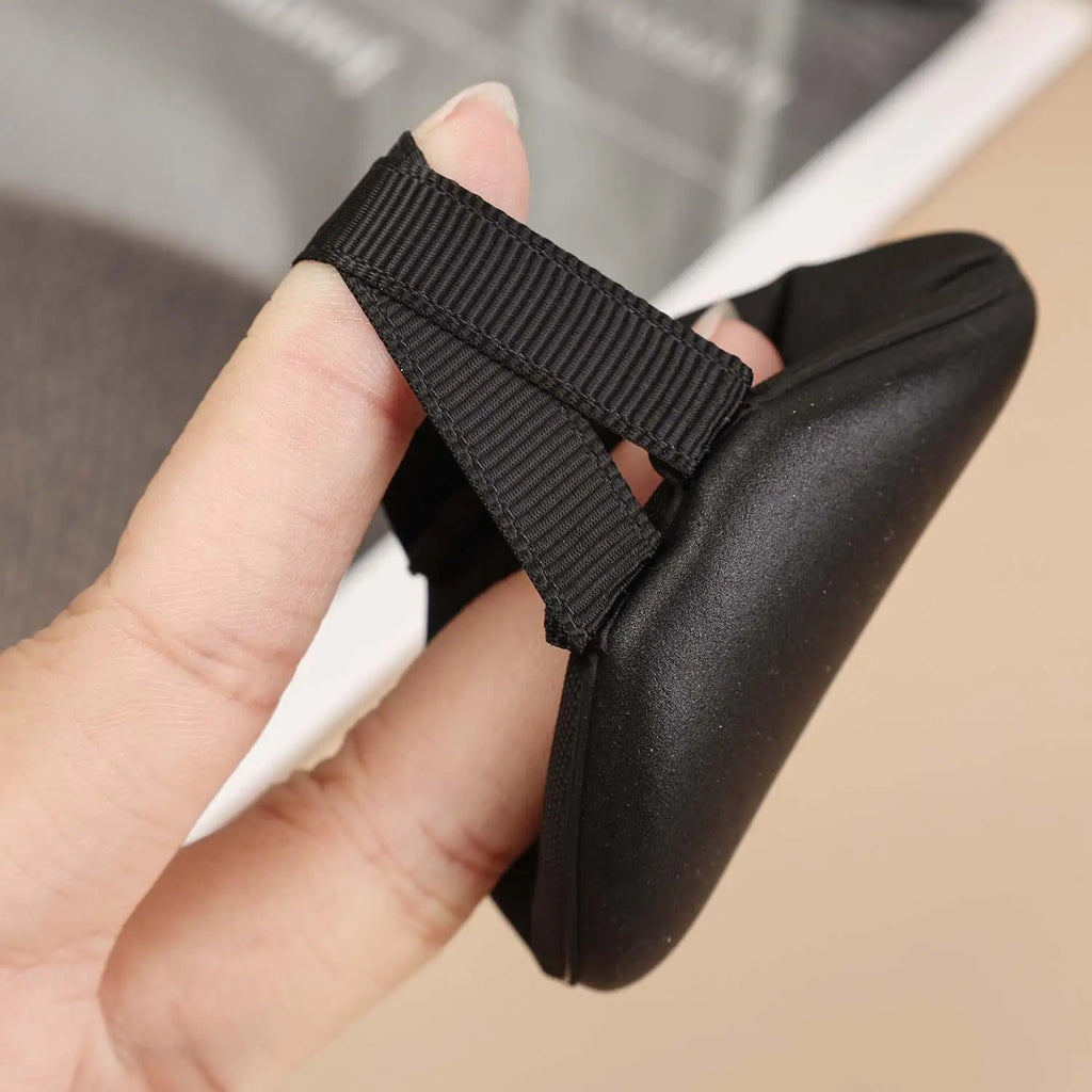 Black PU Leather Air Cushion Puff | Dry & Wet Makeup Applicator Makeup Cushion Puff QXL