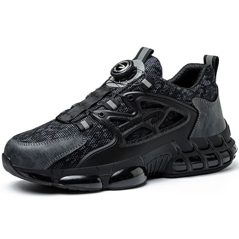 Men's Steel Toe Safety Work Sneakers | Lightweight & Breathable Safety Work Shoes QXL