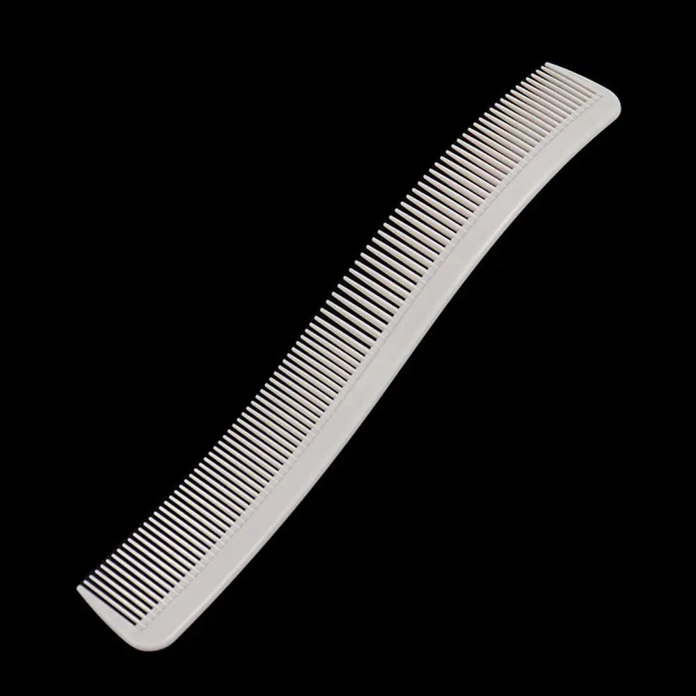 S Arc Curved Barber Comb | Salon Hair Cutting & Styling Barber Cutting Comb QXL white-3pcs