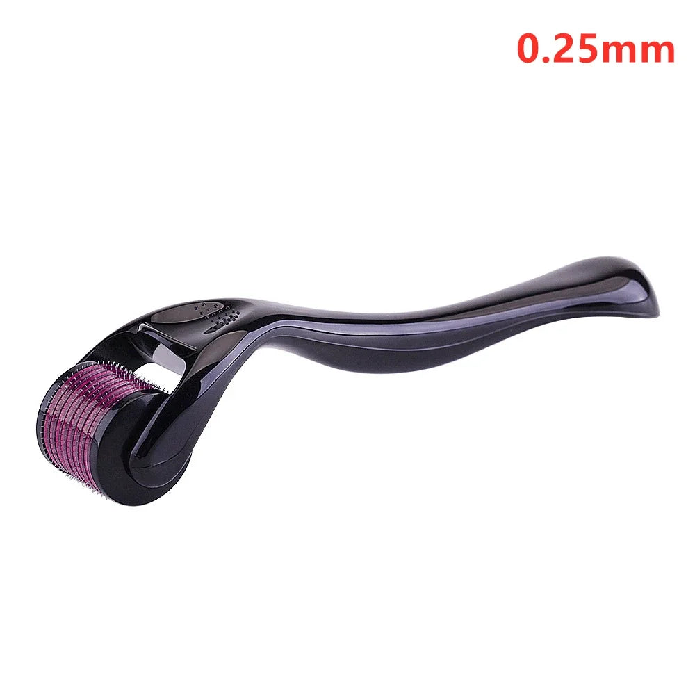 540-Needle Derma Roller for Face, Skin & Beard | 0.2–0.3mm Derma Roller Tool QXL 0.25mm red black