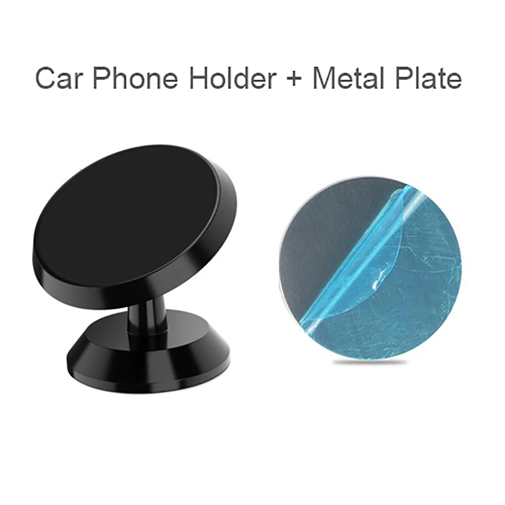 Magnetic Car Phone Mount | Adhesive Dashboard Bracket Car Phone Mount QXL black