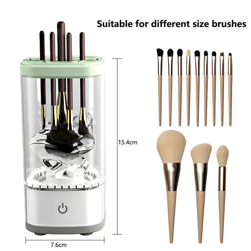 Electric Makeup Brush Cleaner Machine | 6500 RPM Portable Brush Cleaning Machine QXL