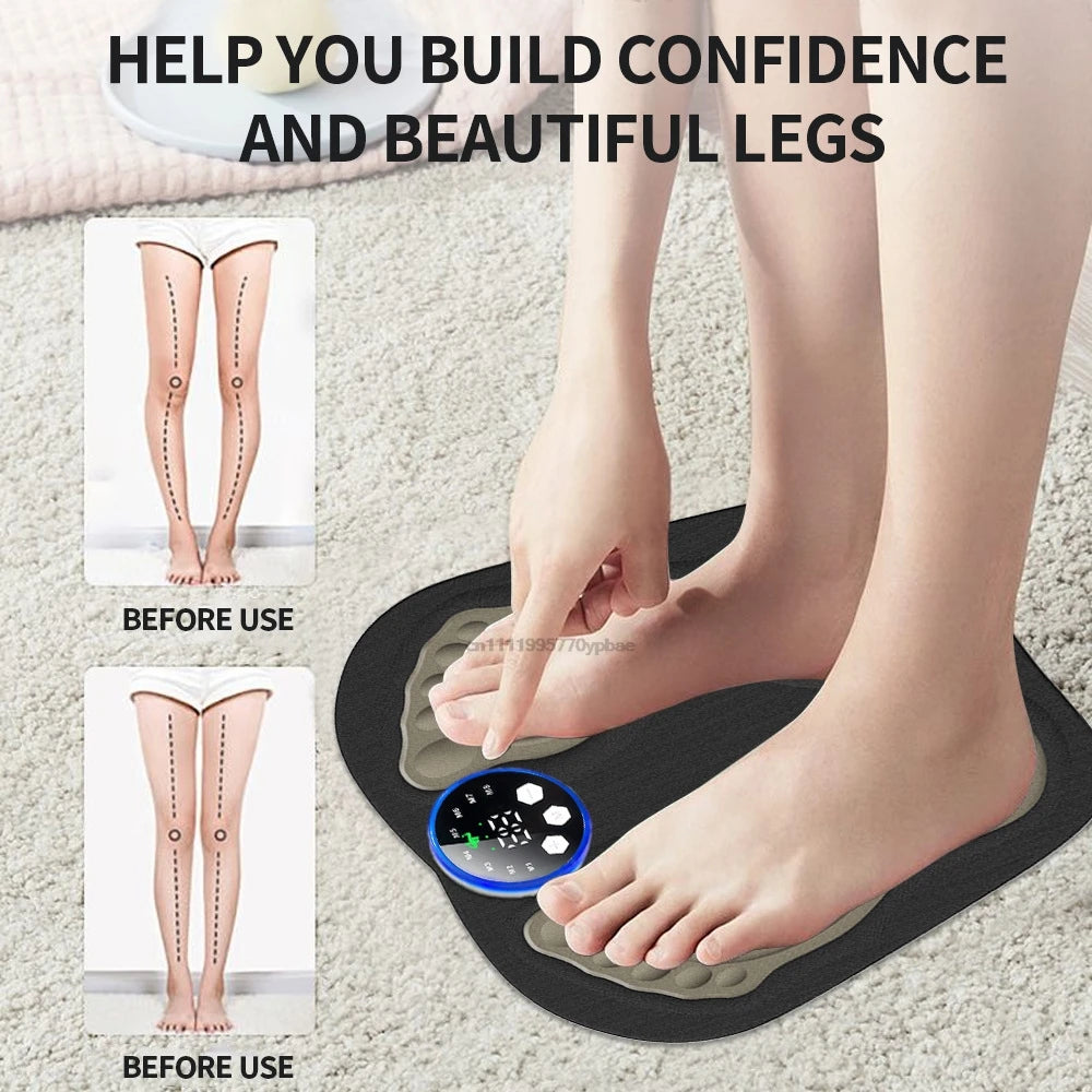Portable 3D Foot Massager | Acupressure & Microcurrent Pad Foot Massager Pad QXL