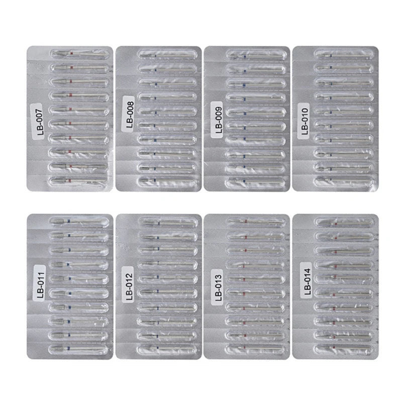 10-Pc Stainless Steel Nail Drill Bit Set | Manicure & Pedicure Nail Drill Bit Set QXL